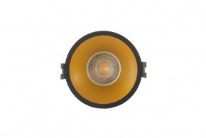 DK3026-BG Встраиваемый светильник, IP 20, 10 Вт, GU5.3, LED, черный/золотой, пластик в Лысьве - lysva.ok-mebel.com | фото 1