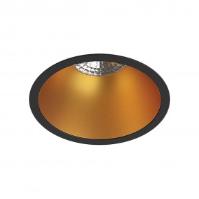 DK3026-BG Встраиваемый светильник, IP 20, 10 Вт, GU5.3, LED, черный/золотой, пластик в Лысьве - lysva.ok-mebel.com | фото