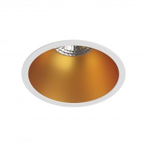 DK3026-WG Встраиваемый светильник, IP 20, 10 Вт, GU5.3, LED, белый/золотой, пластик в Лысьве - lysva.ok-mebel.com | фото