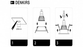 DK3026-WH Встраиваемый светильник, IP 20, 10 Вт, GU5.3, LED, белый, пластик в Лысьве - lysva.ok-mebel.com | фото 7