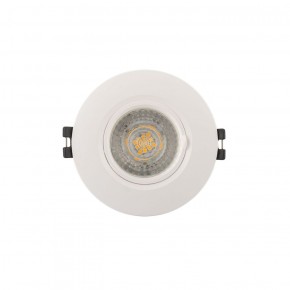 DK3028-WH Встраиваемый светильник, IP 20, 10 Вт, GU5.3, LED, белый, пластик в Лысьве - lysva.ok-mebel.com | фото 1