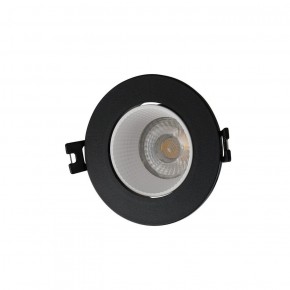 DK3061-BK+WH Встраиваемый светильник, IP 20, 10 Вт, GU5.3, LED, черный/белый, пластик в Лысьве - lysva.ok-mebel.com | фото 1