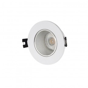 DK3061-WH+CH Встраиваемый светильник, IP 20, 10 Вт, GU5.3, LED, белый/хром, пластик в Лысьве - lysva.ok-mebel.com | фото