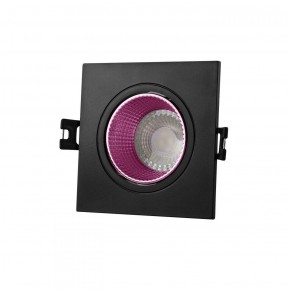 DK3071-BK+PI Встраиваемый светильник, IP 20, 10 Вт, GU5.3, LED, черный/розовый, пластик в Лысьве - lysva.ok-mebel.com | фото