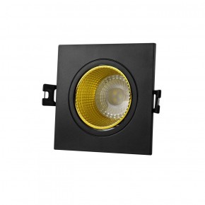 DK3071-BK+YE Встраиваемый светильник, IP 20, 10 Вт, GU5.3, LED, черный/желтый, пластик в Лысьве - lysva.ok-mebel.com | фото 1