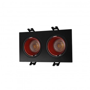DK3072-BK+RD Встраиваемый светильник, IP 20, 10 Вт, GU5.3, LED, черный/красный, пластик в Лысьве - lysva.ok-mebel.com | фото 1