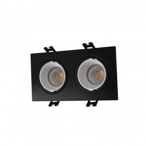 DK3072-BK+WH Встраиваемый светильник, IP 20, 10 Вт, GU5.3, LED, черный/белый, пластик в Лысьве - lysva.ok-mebel.com | фото