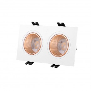 DK3072-WBR Встраиваемый светильник, IP 20, 10 Вт, GU5.3, LED, белый/бронзовый, пластик в Лысьве - lysva.ok-mebel.com | фото