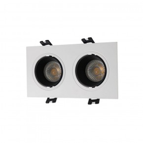 DK3072-WH+BK Встраиваемый светильник, IP 20, 10 Вт, GU5.3, LED, белый/черный, пластик в Лысьве - lysva.ok-mebel.com | фото