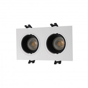 DK3072-WH+BK Встраиваемый светильник, IP 20, 10 Вт, GU5.3, LED, белый/черный, пластик в Лысьве - lysva.ok-mebel.com | фото