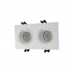 DK3072-WH Встраиваемый светильник, IP 20, 10 Вт, GU5.3, LED, белый/белый, пластик в Лысьве - lysva.ok-mebel.com | фото