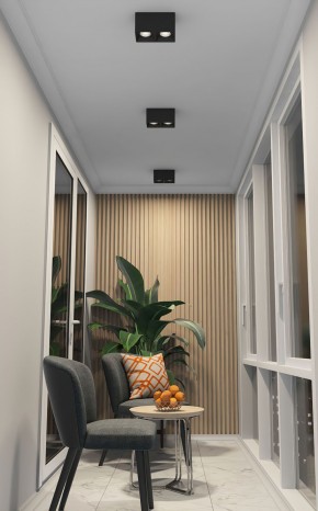 DK3085-BK+CH Светильник накладной IP 20, 10 Вт, GU5.3, LED, черный/хром, пластик в Лысьве - lysva.ok-mebel.com | фото 2
