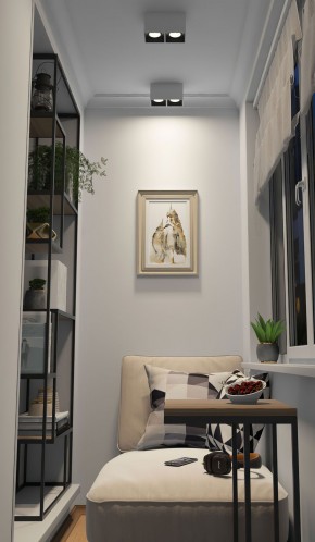 DK3085-WB+WH Светильник накладной IP 20, 10 Вт, GU5.3, LED, бело-черный/белый, пластик в Лысьве - lysva.ok-mebel.com | фото 2