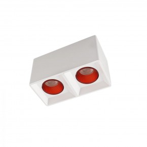 DK3085-WH+RD Светильник накладной IP 20, 10 Вт, GU5.3, LED, белый/красный, пластик в Лысьве - lysva.ok-mebel.com | фото