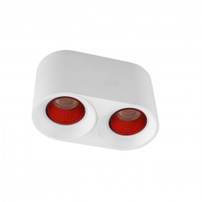 DK3096-WH+RD Светильник накладной IP 20, 10 Вт, GU5.3, LED, белый/красный, пластик в Лысьве - lysva.ok-mebel.com | фото