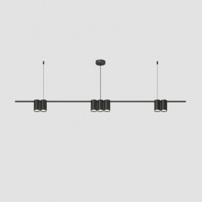 DK4063-BK Подвесной светильник ORBIT, IP20, 7xGU10 LED до 15 Вт, черный матовый, алюминий в Лысьве - lysva.ok-mebel.com | фото