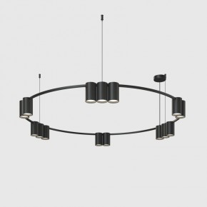 DK4067-BK Подвесной светильник ORBIT, IP20, 15xGU10 LED до 15 Вт, черный матовый, алюминий в Лысьве - lysva.ok-mebel.com | фото
