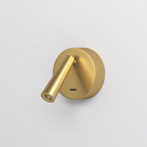 DK5072-SB Бра SHINE WALL со светодиодом, D104*H68, IP20, 3000К, 3W, RA?90, сатинированная латунь, алюминий в Лысьве - lysva.ok-mebel.com | фото 2