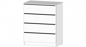 ЭЛЕГАНТ Комод 4 ящика (белый) в Лысьве - lysva.ok-mebel.com | фото