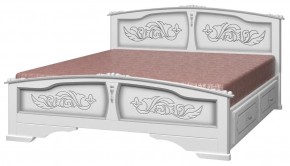 ЕЛЕНА Кровать из массива 1400 с 2-мя ящиками  в Лысьве - lysva.ok-mebel.com | фото