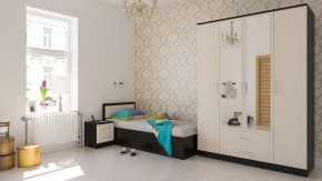Фиеста Кровать 0900, цвет венге/дуб лоредо, ШхГхВ 93,5х203,5х80 см., сп.м. 900х2000 мм., без матраса, основание есть в Лысьве - lysva.ok-mebel.com | фото 5