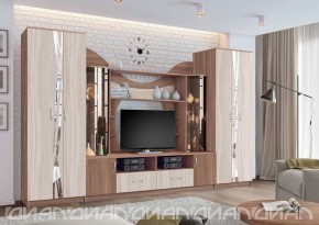 Гостиная Аллегро с 2 шкафами вариант-5 (Ясень светлый/тёмный) в Лысьве - lysva.ok-mebel.com | фото 3