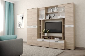 Гостиная Белла (Дуб Сонома/Белый глянец) в Лысьве - lysva.ok-mebel.com | фото