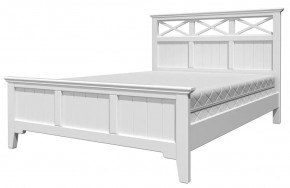 ГРАЦИЯ-5 Кровать из массива 1400 (Белый Античный/Белый) в Лысьве - lysva.ok-mebel.com | фото