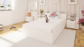 Камелия Кровать 1200, цвет белый, ШхГхВ 123,5х217х78,2 см., сп.м. 1200х2000 мм., без матраса, основание есть в Лысьве - lysva.ok-mebel.com | фото 4