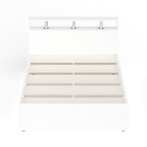 Камелия Кровать 1400, цвет белый, ШхГхВ 143,5х217х78,2 см., сп.м. 1400х2000 мм., без матраса, основание есть в Лысьве - lysva.ok-mebel.com | фото 5