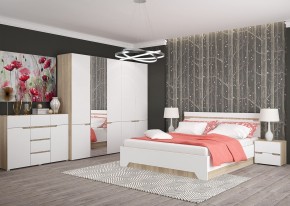 Комод 1200 АНТАЛИЯ (Сонома/Белый софт) в Лысьве - lysva.ok-mebel.com | фото 3