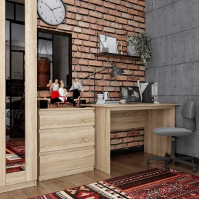 Комод КАСТОР с тремя ящиками, цвет Дуб Сонома в Лысьве - lysva.ok-mebel.com | фото 3