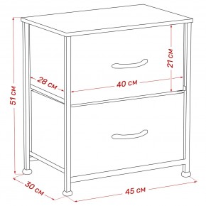 Комод Leset Линкс 2 ящ. (к/з), Каркас Белый, ящики Белые в Лысьве - lysva.ok-mebel.com | фото 8