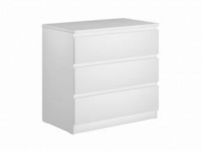 Комод МАЛЬТА с тремя выдвижными ящиками, цвет белый в Лысьве - lysva.ok-mebel.com | фото