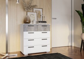 Комод Стандарт-5 NEW (белый/цемент светлый) в Лысьве - lysva.ok-mebel.com | фото 3