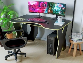 Компьютерный стол КЛ №9.0 (Черный/Желтый) в Лысьве - lysva.ok-mebel.com | фото 2