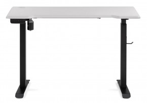 Компьютерный стол Маркос с механизмом подъема 120х75х75 белая шагрень / черный в Лысьве - lysva.ok-mebel.com | фото 3