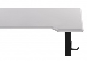Компьютерный стол Маркос с механизмом подъема 120х75х75 белая шагрень / черный в Лысьве - lysva.ok-mebel.com | фото 8