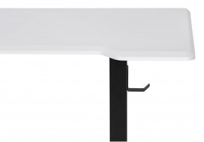 Компьютерный стол Маркос с механизмом подъема 140х80х75 белая шагрень / черный в Лысьве - lysva.ok-mebel.com | фото 6