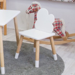 Комплект детской мебели стол и два стула Облачко (Белый/Белый/Береза) в Лысьве - lysva.ok-mebel.com | фото 3