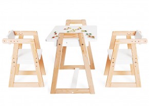 Комплект детской мебели стол и  два стула Я САМ "Лофт-Дуо" (Белый) в Лысьве - lysva.ok-mebel.com | фото 1