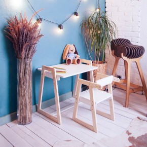 Комплект детской мебели стол и  два стула Я САМ "Лофт-Дуо" (Белый) в Лысьве - lysva.ok-mebel.com | фото 10