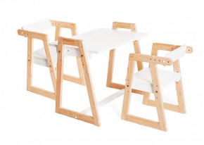 Комплект детской мебели стол и  два стула Я САМ "Лофт-Дуо" (Белый) в Лысьве - lysva.ok-mebel.com | фото 2