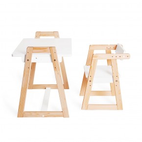 Комплект детской мебели стол и  два стула Я САМ "Лофт-Дуо" (Белый) в Лысьве - lysva.ok-mebel.com | фото 8