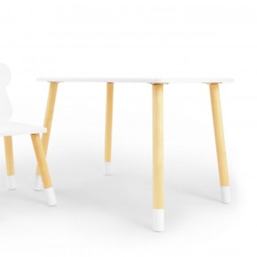 Комплект детской мебели стол и стул Корона (Белый/Белый/Береза) в Лысьве - lysva.ok-mebel.com | фото 2