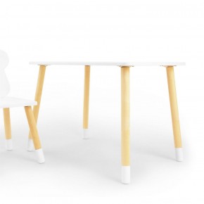 Комплект детской мебели стол и стул Звездочка (Белый/Белый/Береза) в Лысьве - lysva.ok-mebel.com | фото