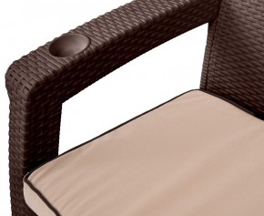 Комплект кресел Yalta Premium Double Seat (Ялта) шоколадный (+подушки под спину) в Лысьве - lysva.ok-mebel.com | фото 2