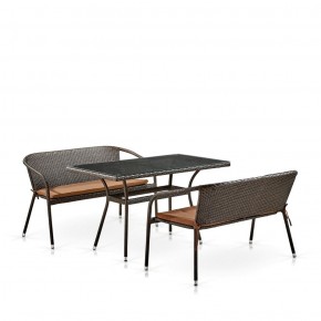 Комплект мебели из иск. ротанга T286A/S139A-W53 Brown в Лысьве - lysva.ok-mebel.com | фото 2