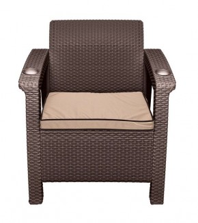 Комплект на балкон Yalta Premium Balcony Set (Ялта) шоколадный (+подушки под спину) в Лысьве - lysva.ok-mebel.com | фото 5