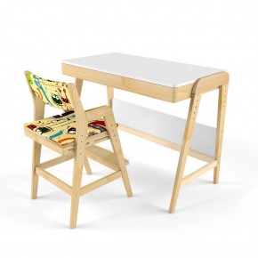 Комплект растущий стол и стул с чехлом 38 попугаев «Вуди» (Белый, Без покрытия, Монстры) в Лысьве - lysva.ok-mebel.com | фото